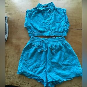 7 For All Mankind Vibrant Blue Set